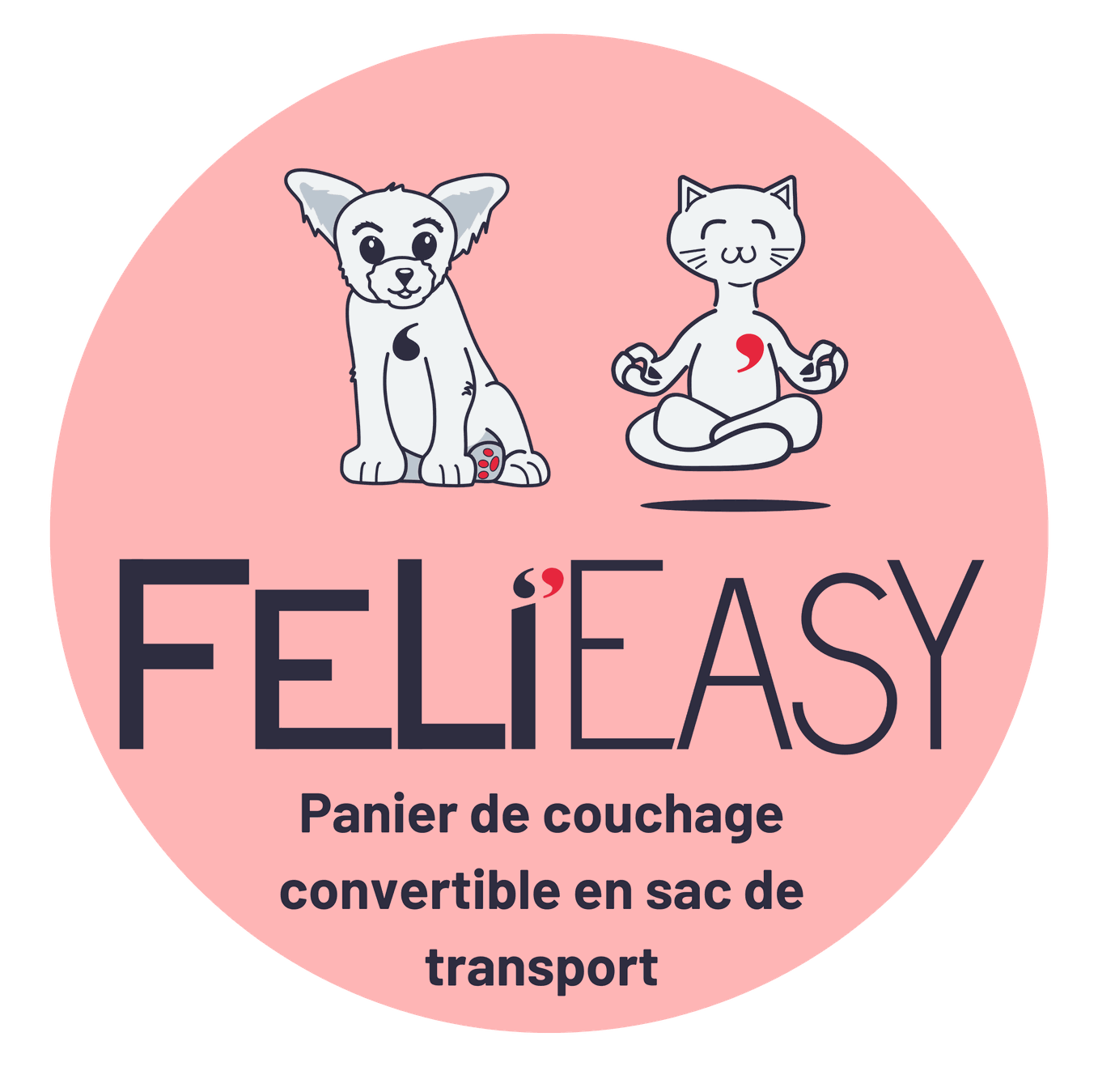 feli'easy panier de couchage convertible en sac de transport